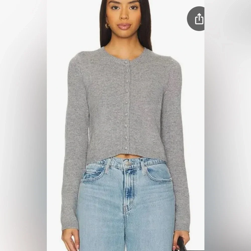 House of Harlow 1960 Merino Wool Cropped Cardigan. Ladies L - Picture 1 of 14